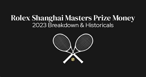 rolex shanghai masters 2023 prize money.